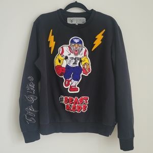 Top Gun Beast mode crewneck sweatshirt in black. Size L